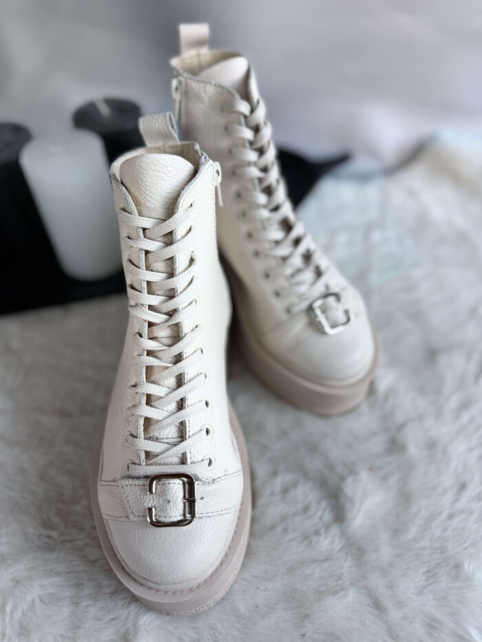 Ghete piele naturala Maymouna - imagine 2