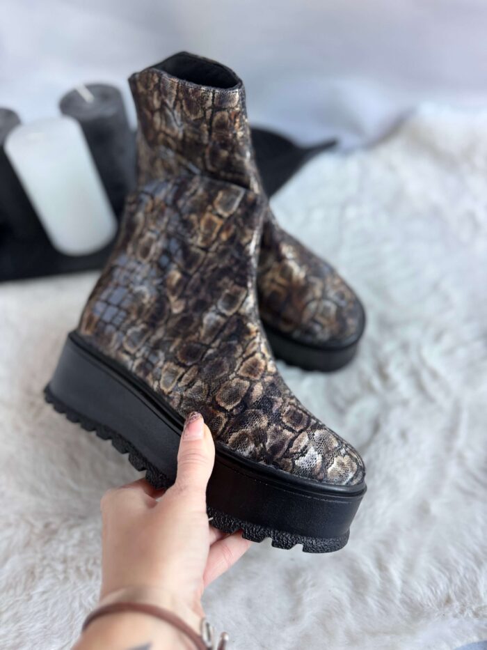 Ghete piele naturala Siba - imagine 4