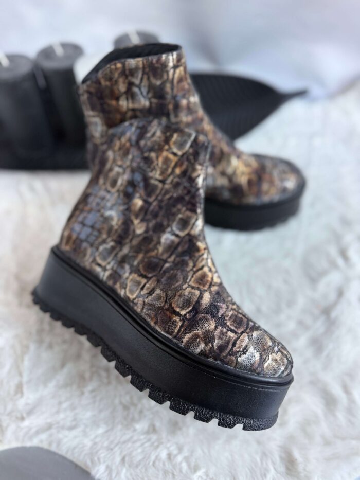 Ghete piele naturala Siba - imagine 2