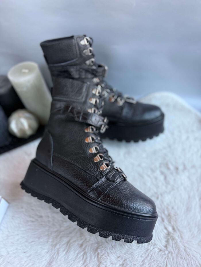 Ghete piele naturala Layan - imagine 2