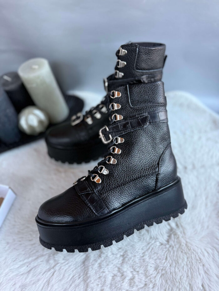 Ghete piele naturala Layan - imagine 5