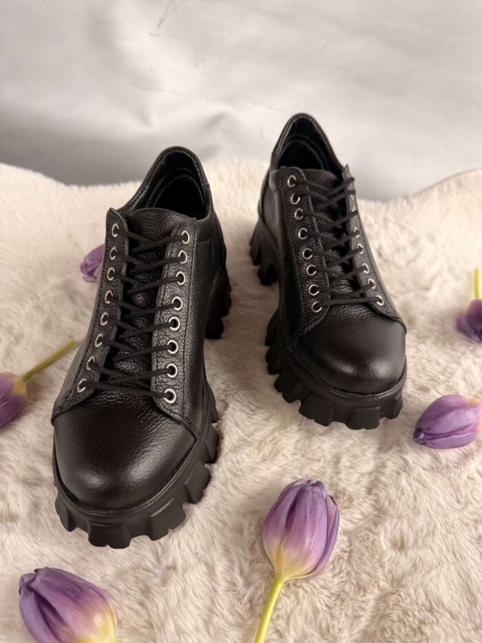 Pantofi piele naturala Telawa - imagine 3