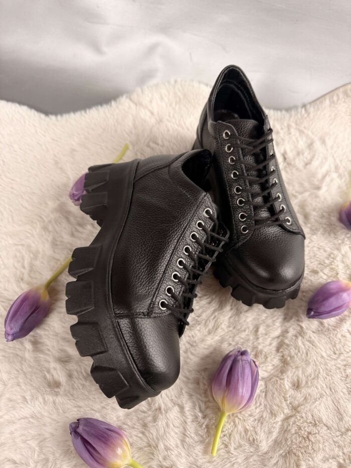 Pantofi piele naturala Telawa - imagine 2