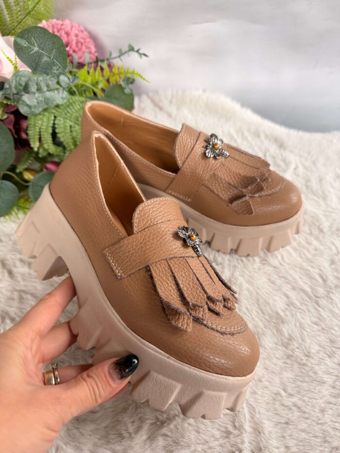 Espadrile piele naturala Muzdalifa - imagine 2