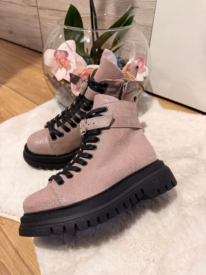 Ghete piele naturala Kenzy - imagine 2