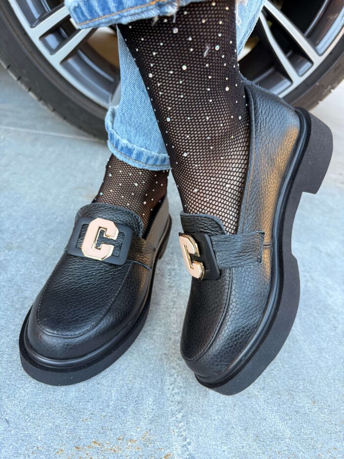 Pantofi piele naturala Rumaisha - imagine 2