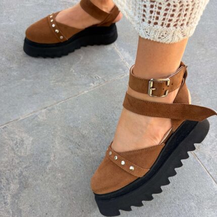 Pantofi damă piele naturală Noirea maro