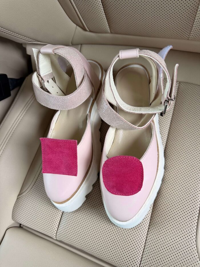 Pantofi damă piele naturală Seraphine cu patratele ticlam - imagine 4