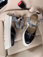Pantofi damă piele naturală Noirea croco -sarpe - imagine 6