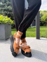 Pantofi damă piele naturală Valera maro - imagine 6