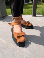 Pantofi damă piele naturală Valera maro - imagine 4
