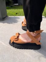 Pantofi damă piele naturală Valera maro - imagine 3