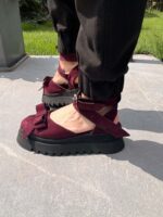 Pantofi damă piele naturală Valera bordo - imagine 3