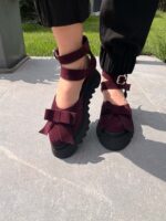 Pantofi damă piele naturală Valera bordo - imagine 5
