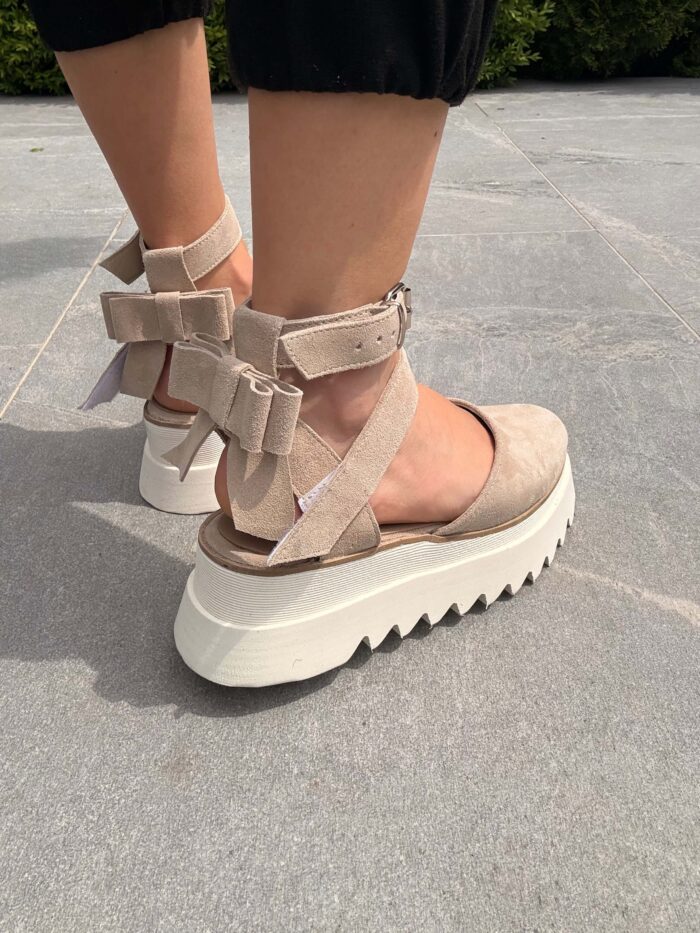 Pantofi damă piele naturală Wowy crem - imagine 4