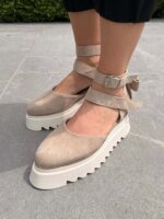 Pantofi damă piele naturală Wowy crem - imagine 5