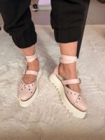 Pantofi damă piele naturală Stravon roz pal - imagine 4
