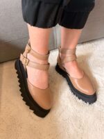 Pantofi damă piele naturală Vibe capucino