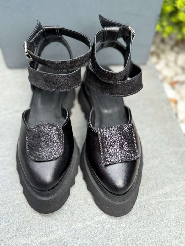 Pantofi damă piele naturală Seraphine balck - imagine 6