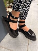 Pantofi damă piele naturală Seraphine balck - imagine 3