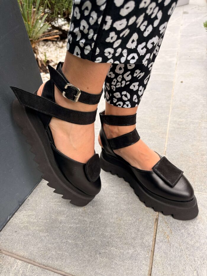 Pantofi damă piele naturală Seraphine balck - imagine 3