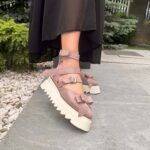 Pantofi damă piele naturală Imperial sarpe somon