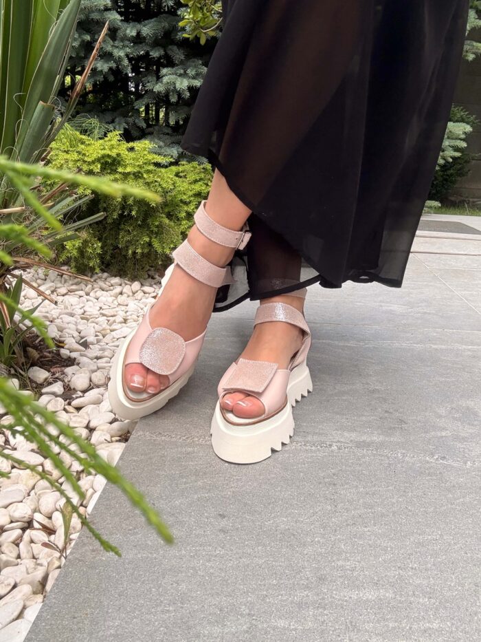Pantofi damă piele naturală Seraphine decupat la degete - imagine 4