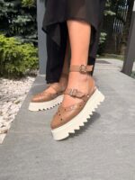 Pantofi damă piele naturală Stravon capucino