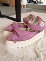 Pantofi damă piele naturală Valera roz