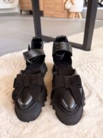 Pantofi damă piele naturală Valera croco funda velur - imagine 5