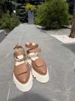 Pantofi damă piele naturală Seraphine capucino - imagine 5