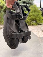 Pantofi damă piele naturală Valera croco - imagine 3