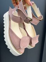 Pantofi damă piele naturală Seraphine roz sarpe somon