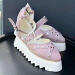 Pantofi damă piele naturală Stravon roz sarpe somon